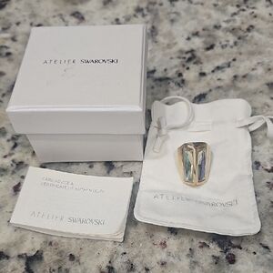 Atelier Swarovski Gold and Silver Ring